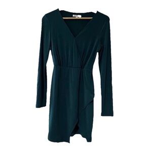Glamorous Brand Long Sleeve Dress Green Women’s Small Short Party